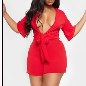 Red romper